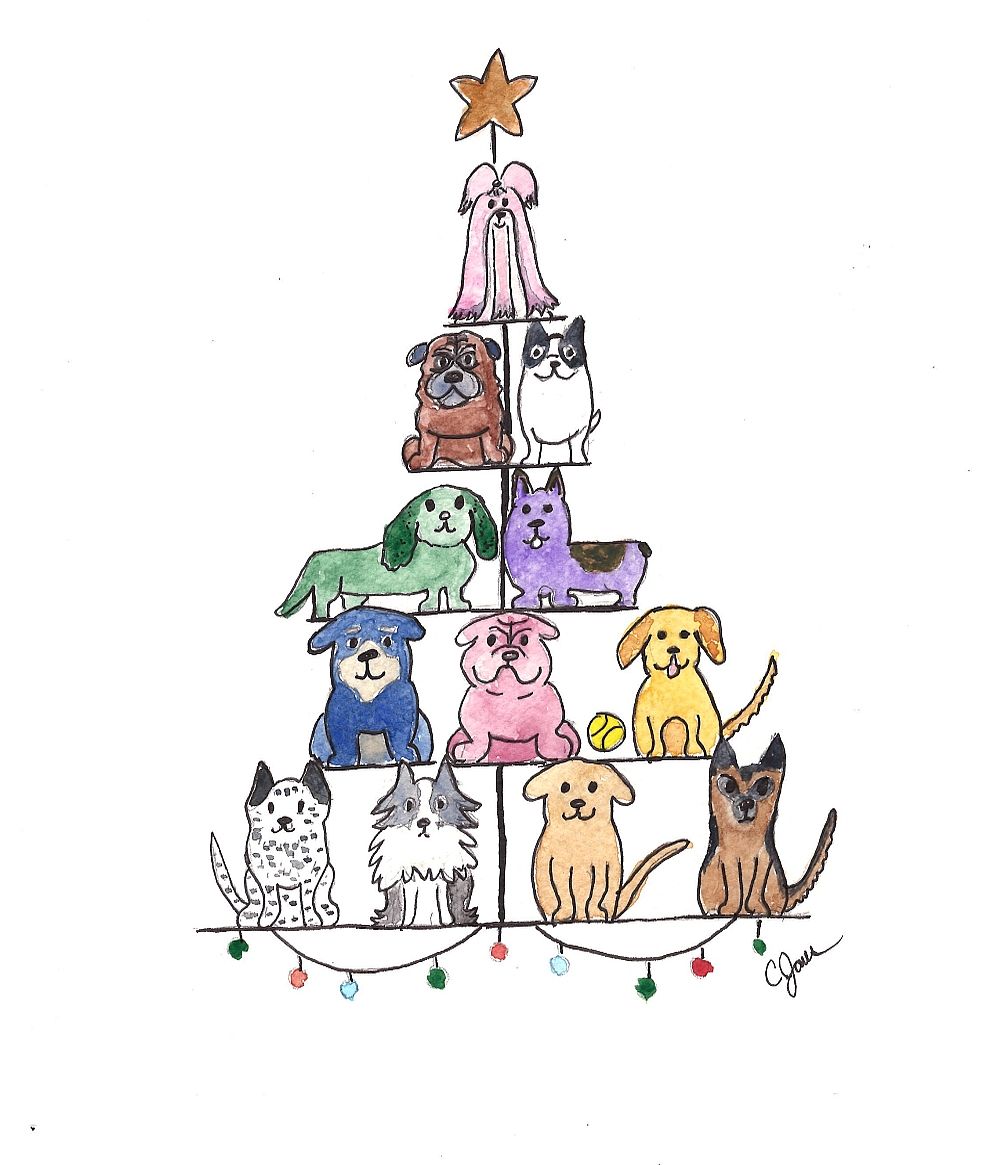 Canine Christmas Card