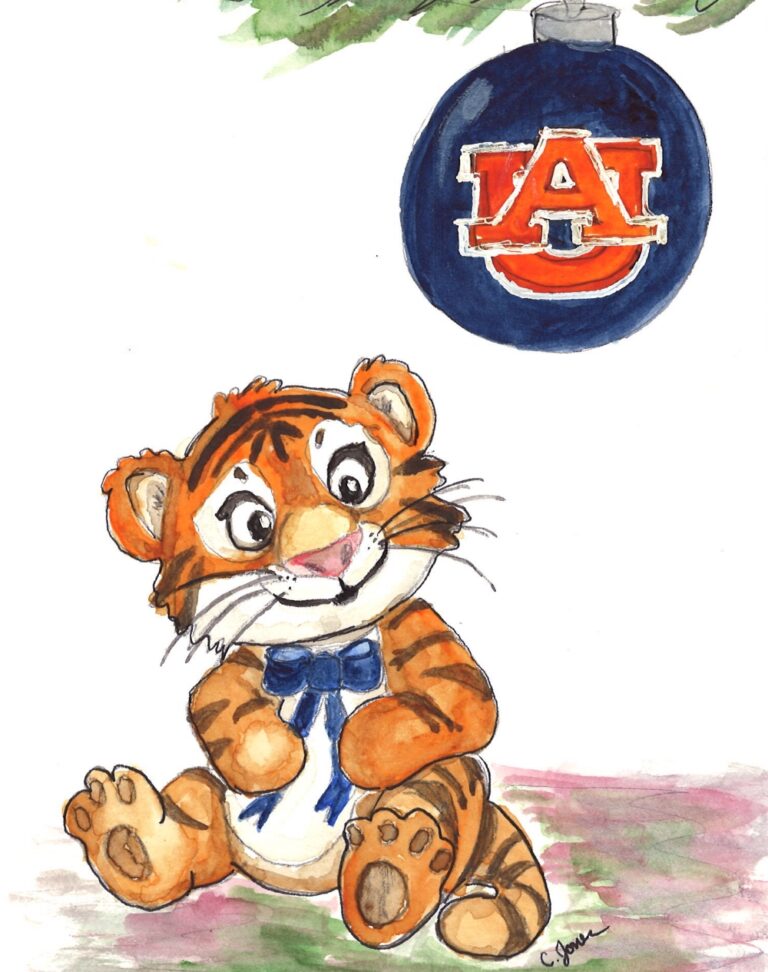 AU Baby Tigers Holiday Cards